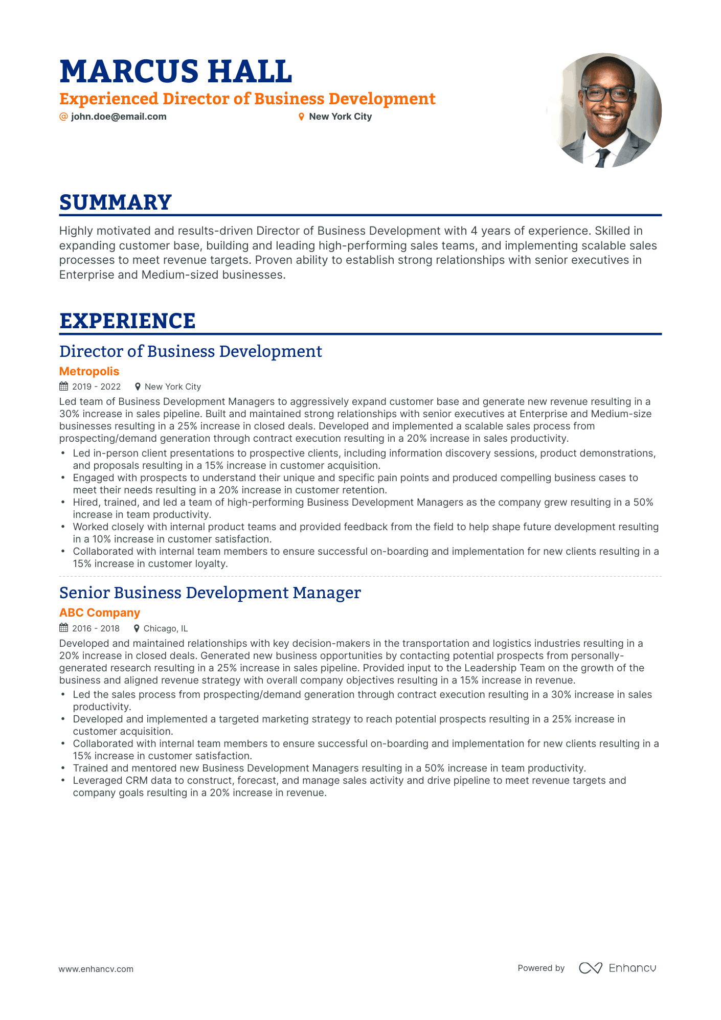 5 Director Of Business Development Resume Examples And Guide For 2023 7640